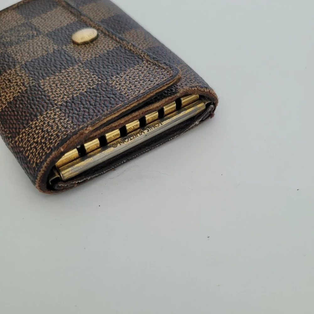 Louis Vuitton 6 Key Holder Damier Ebene Brown Canvas Wallet CT0044 France